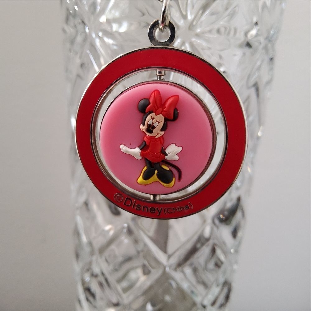 Disney Minnie Mouse Spinner Keychain - Picture 4 of 7